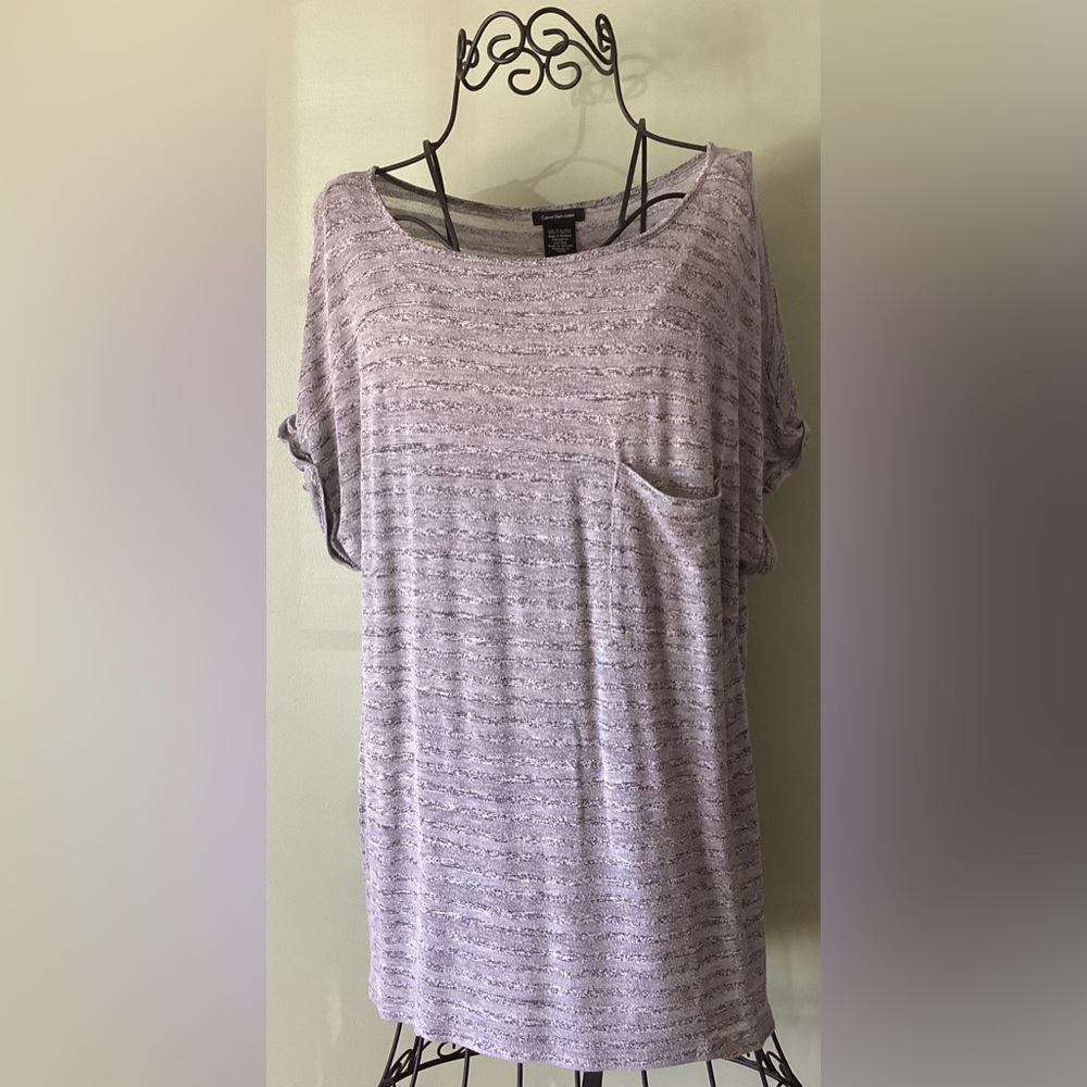 Calvin Klein Jeans Light Gray Short Sleeve Tee